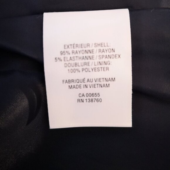 Reitmans Petite Ladies Navy Size 14 Petite Fully Lined Blazer - Picture 6 of 10